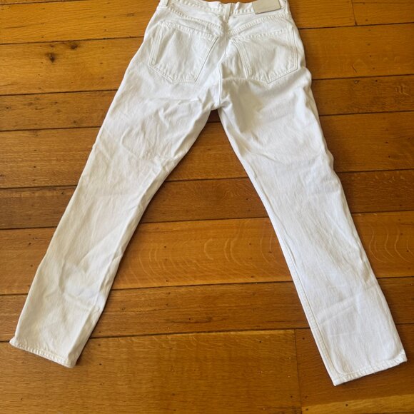 Citizens of Humanity Charlotte High Rise Straight Jeans, White, Size 26 - Picture 4 of 6